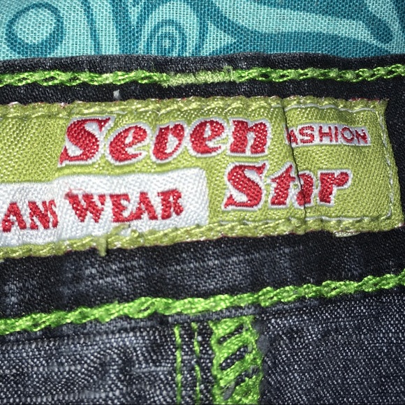 πHP!π Vintage Seven Star Fishtail Jean Skirt - Picture 7 of 8